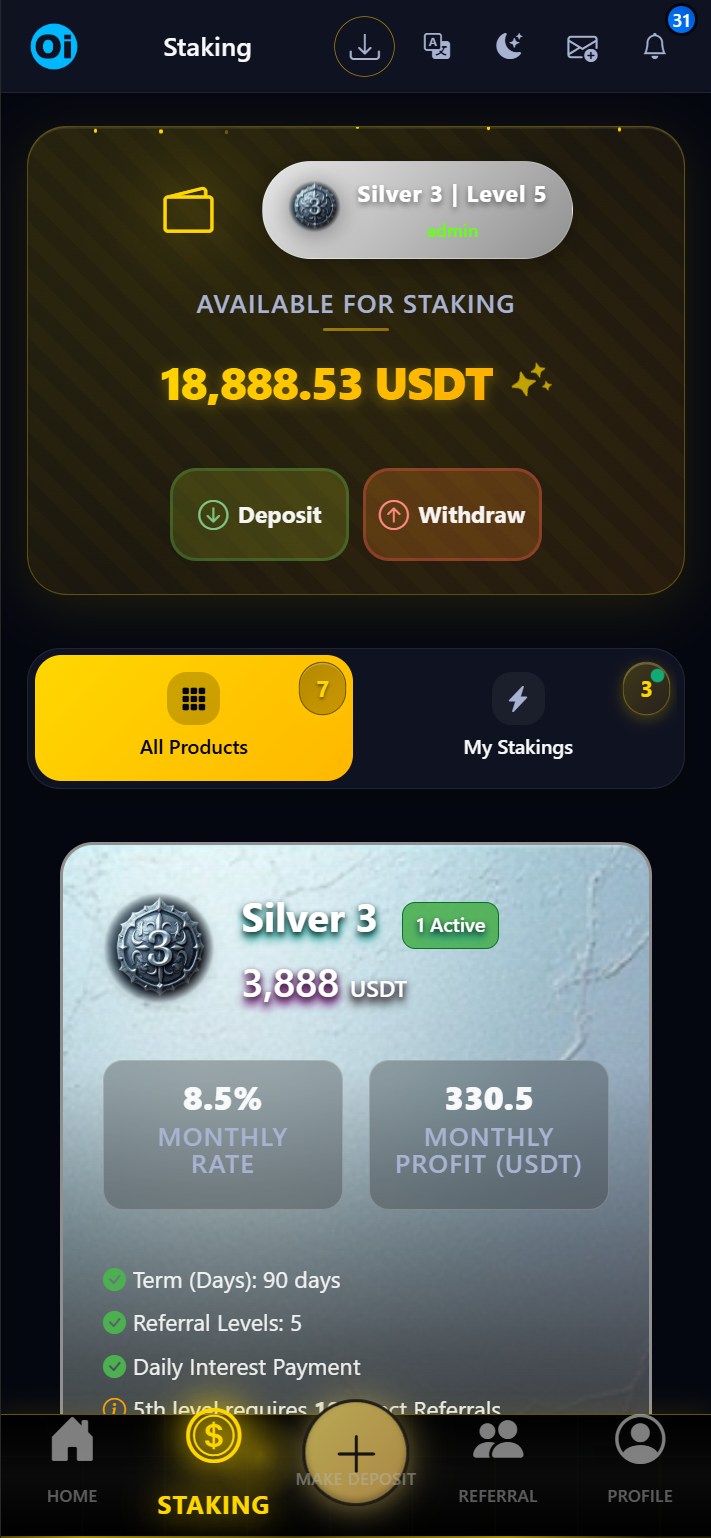 Staking application and check method