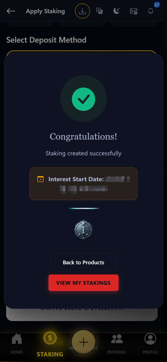Silver1 application success